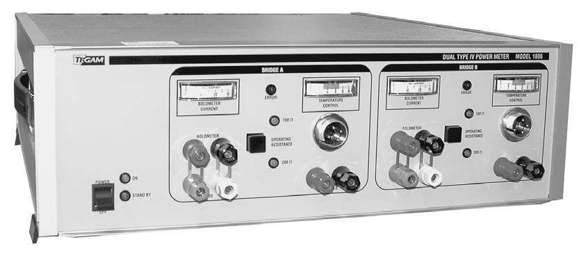TEGAM Inc. Model 1806 Dual Type IV Power Meter MODEL 1806 Instruction Manual PN# IM140-CD Publication Date October 2011 REV. J 1999, TEGAM, Inc.All rights reserved.