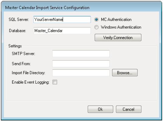 CHAPTER 11: Install or Upgrade the EMS Master Calendar Import Service 8.
