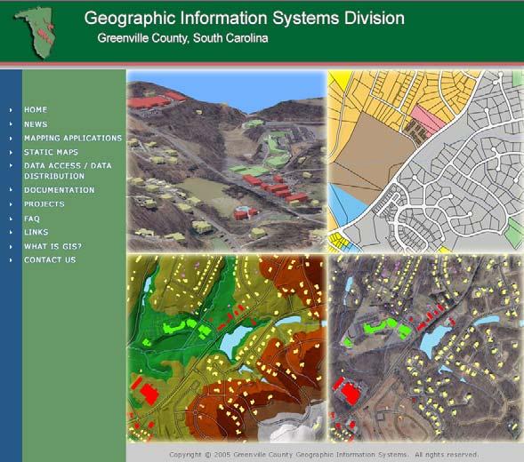 Under Popular Services on the left side of the web page, select Real Estate >> GIS Online Mapping. This will take you to the GIS Division Homepage.