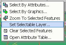 This tool is available when at least one feature is selected using the Select Features button in the Map Toolbar, the Select by Attributes