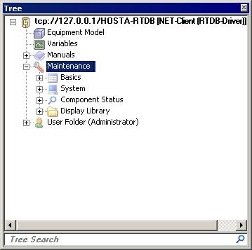 1MRS757707 Issued: 30.9.2012 Version: A/30.9.2012 SYS 600 9.3 The tree contains folders, which, in turn, include other folders (subfolders) and windows.