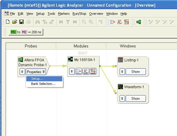 A Quick Tour of the Application (continued) Design step 3: Assign logic analyzer interface bank parameters Assign internal
