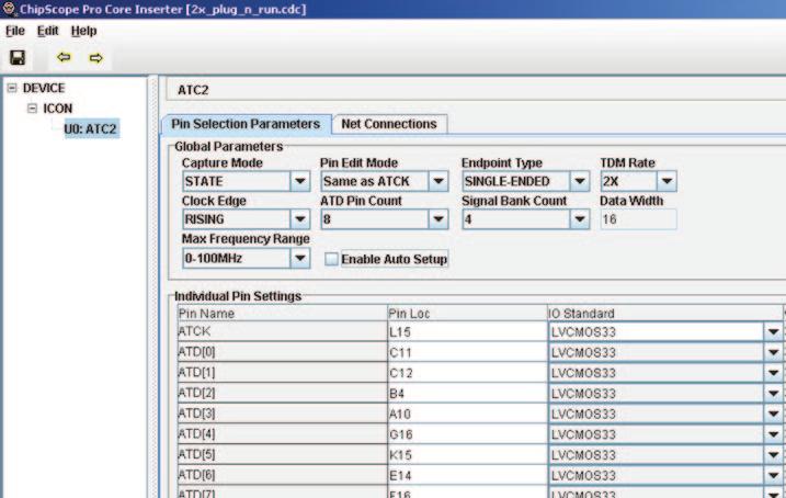 A Quick Tour of the Application Design step 1: Create the ATC2 core Use Xilinx Core Inserter or EDK to