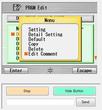 Move to the message input screen by operating the fusion splicer. (ex: PREG Edit Fusion 004:DS DS Edit Comment ) 2.
