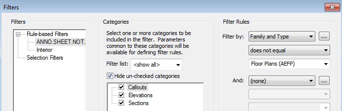 View Templates Using VIEW FILTERS Hiding Not Equal To filters will show and ISOLATE that
