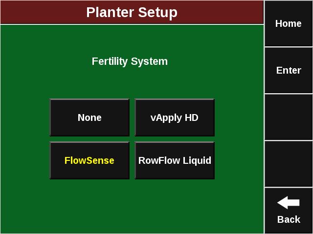 flow at the row unit. as one row and as many as all rows on the planter.