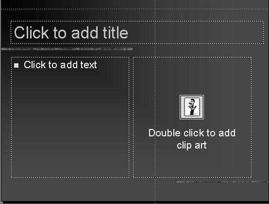 You can insert clip art on any slide with the Picture command under the Insert menu.