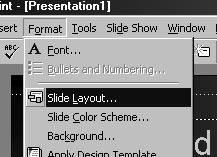 If New slide dialog was checked in the Options (Windows) or Preferences (Macintosh), the Autolayouts dialogue appears.