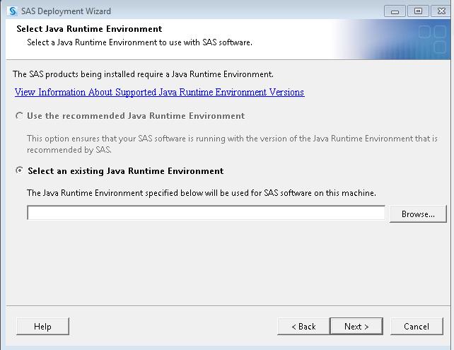 IF you see a window prompting you to Select JAVA Runtime Environment as illustrated in this screenshot, and you have followed the instructions in Part 1 of this document, then enter the following in