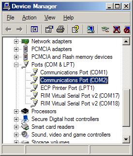 then another device on the computer may be using the same COM port.