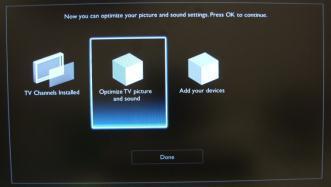 If you would like to change the picture and sound settings, you can go to Optimize TV picture and sound and