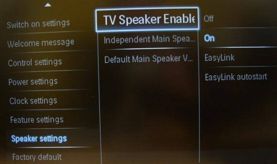 [EasyLink & EasyLink auto start]: only to be used when external audio amplifier supporting HDMI-CEC is connected.