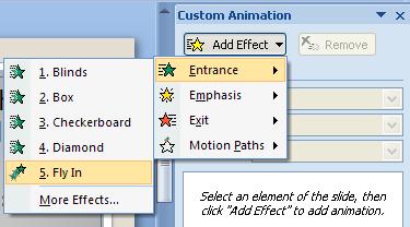 Add Effect button 9.