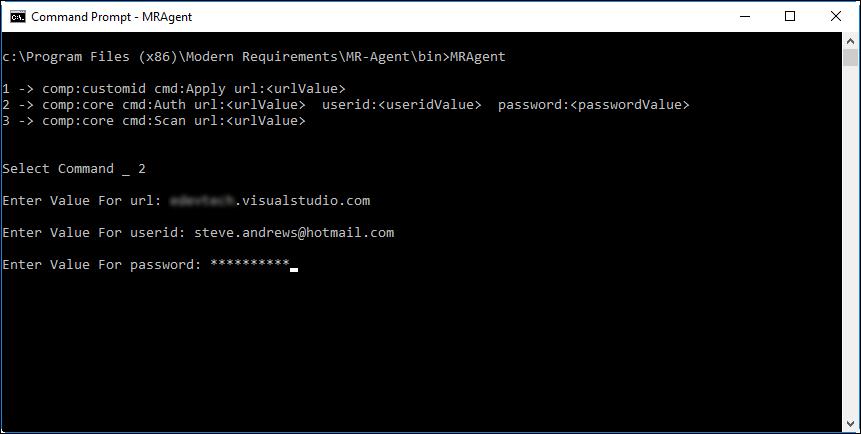 6. Enter the password value. Modern Requirements4TFS Installation Guide In case of VSTS, the mandatory password will be Personal Access Token.