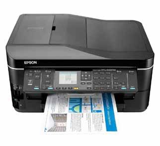 EPSON Office BX625FWD Printer High-speed, high-quality World s fastest 4-in-1 printer -Fast-drying DURABrite Ultra inks ensure laser-like text and vibrant colours, and resist water, smudging, fading