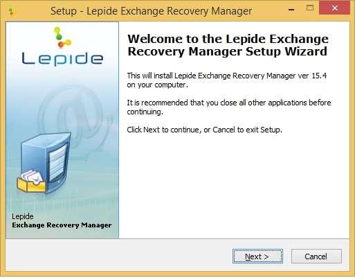 3. Installing Lepide Exchange Recovery Manager Before you start installing software, make you sure that software installer file is available on your computer.