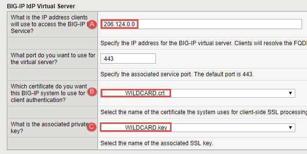 BIG-IP IdP Virtual Server A.