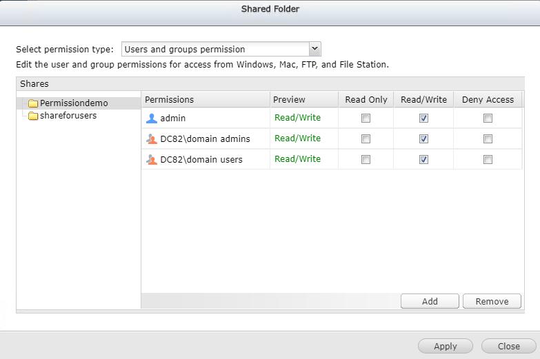 Step 6: Confirm the permission settings, then click