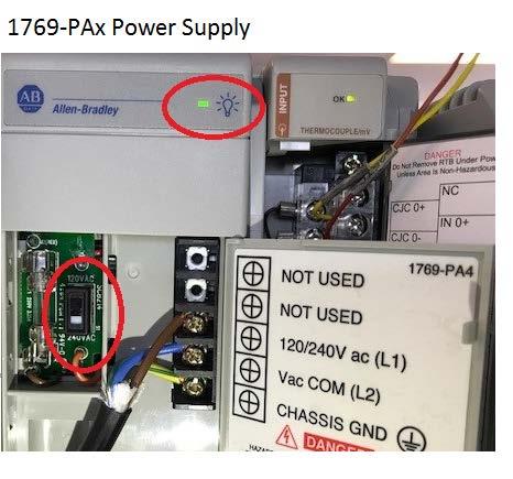 Number 4 Why can t I communicate over EtherNet to my brand new 5330/5370 CompactLogix controller? Check the Power Supply The Power Supply LED needs to be ON.