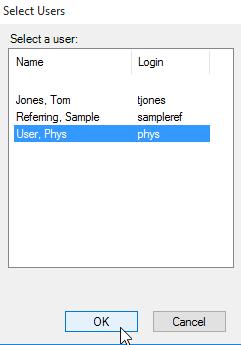 create a new user and RIS referring physician record. 10.
