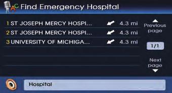 Emergency facilities are police stations, hospitals, and dealerships. 6.