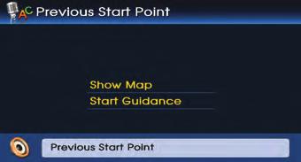 Say "Start guidance" if guidance to the selected position is desired, or say "Show map" to verify the location of the selected position on the map. 2.