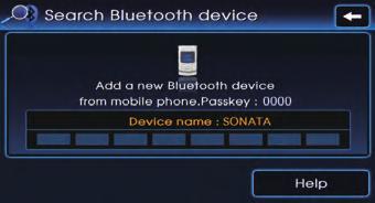 INFORMATION For safety reasons, pairing a Bluetooth phone is not possible when the vehicle is in motion. Park the vehicle in a safe location to pair a new phone.