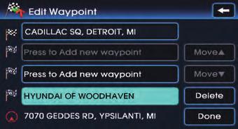 PART 3 NAVIGATION SYSTEM (b) Using advanced Search The method for searching waypoints through the Advanced(more) button is the