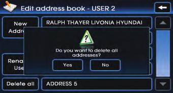 Press the Address Book button.