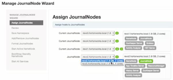 enables you to maintain three, current JournalNodes by updating each time you make an assignment.