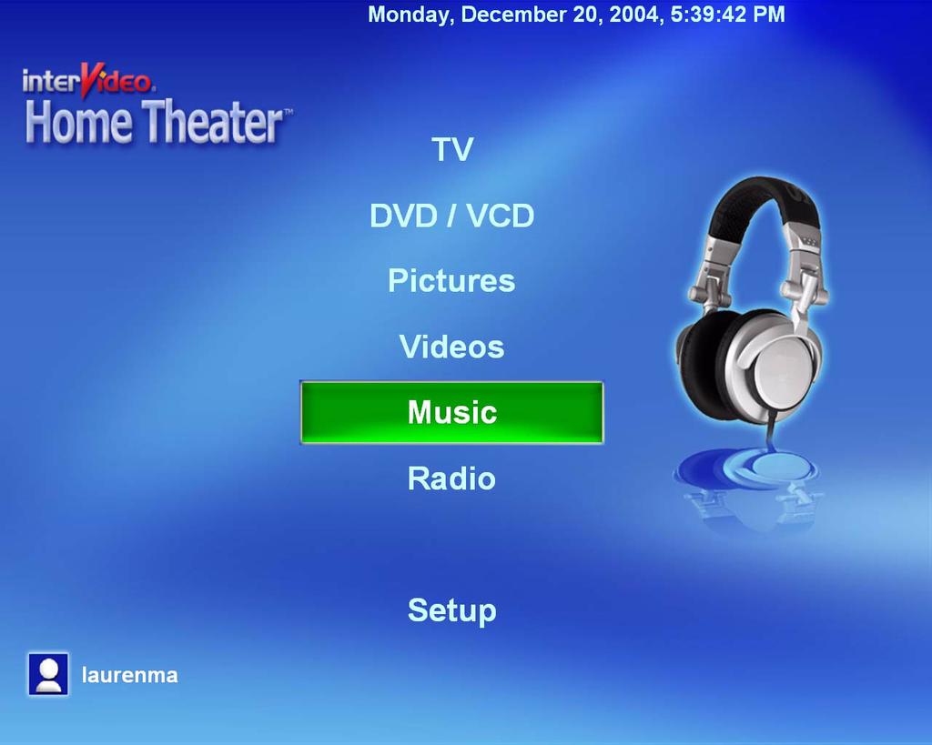 InterVideo Home Theater Quick Start Guide Welcome to InterVideo Home Theater!