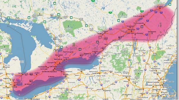 Networked Smart Infrastructure for Smart Cities: A Canadian Example THE UPCOMING Quebec-Windsor Corridor (ENCQOR) Virtual mobile test corridor following the Quebec to Windsor route Utilize available