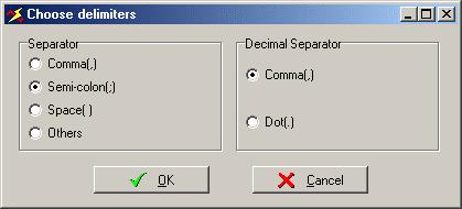 Data group selection Once you have selected the data group to be exported, it will appear a standard Windows menu to save the file to disk.
