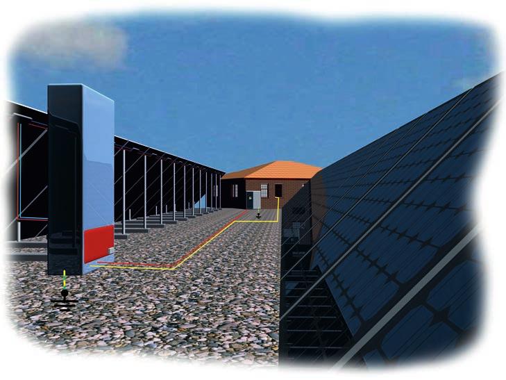 Large photovoltaic power stations External lightning protection systems are not frequently installed in large photovoltaic power stations.