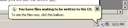 mouse button) g. You will see a copying dialog box h.