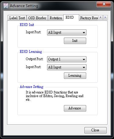 EDID: User can learn EDID from