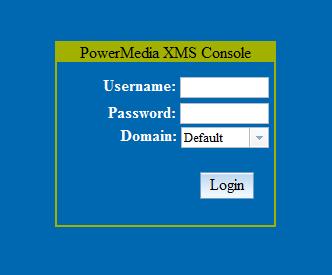 Dialogic PowerMedia XMS Quick Start Guide The Login page appears.