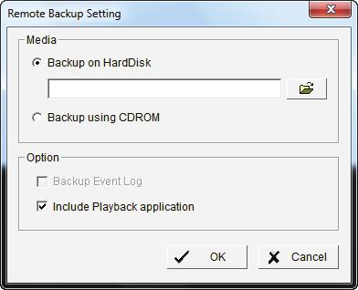 Section 7 - Playback Manager Application Step 11: Click Backup.