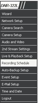 Step 3: The default recording schedule is from 00:00 to 24:00. If you would like to modify the time slot, click Configure to modify the default settings first.