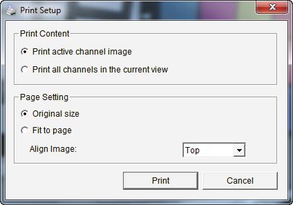 Section 6 - Live Video Print Image Step 1: During playback, you can choose to print a selected image. Step 2: Click Print when the desired image is shown on the screen.