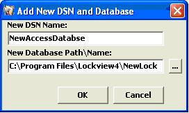 Select Create a New DSN and MS Access Database 3. Enter a DSN.