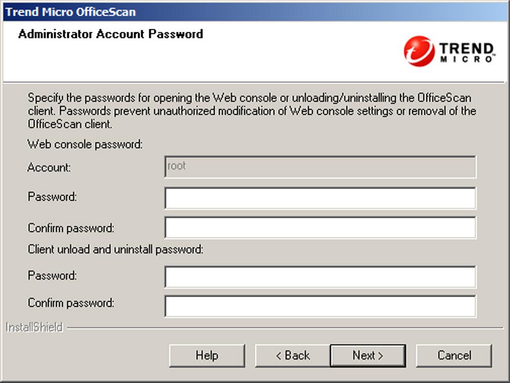 Installing and Upgrading OfficeScan Administrator Account Password FIGURE 2-20.
