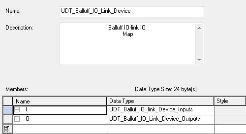 4.0 User-Defined Data Type (UDT) 4.1 The User-Defined Data Type for the Add-On Instruction defines the interface for the AOI and the user s project.