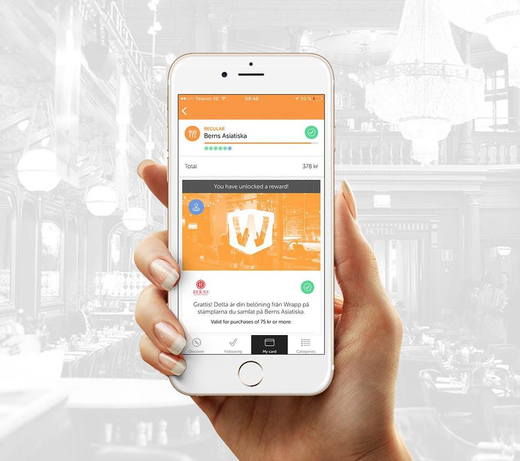 About Wrapp Wrapp delivers personal offers and rewards based on where you shop, dine and the brands you follow.