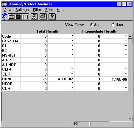 ATM Options Export Setup... The export setup dialog is used to select the character for separating the values in the list and the character used as the decimal point when the export file is created.