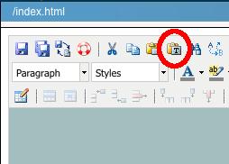 Clicking any of these buttons will open the WYSIWYG (What- You-See-Is-What-You-Get) Editor. Click the Edit button over the center area to edit this area. 2.