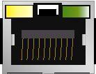 CONTROL PANEL ETV 1521 X6, X7: VARAN Bus (RJ45) Pin Function 1 TX/RX+ 2 TX/RX- 3 RX/TX+ 4-5 n.c. 6 RX/TX- 7-8 GND 1 LEDs Yellow Green n.c. = do not use Function ACTIVE LINK LED Color Description ACTIVE Yellow Lights when data is received over the VARAN bus.