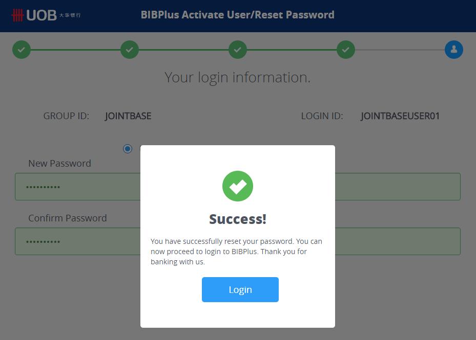 BIBPlus Login 6b To reset password, the