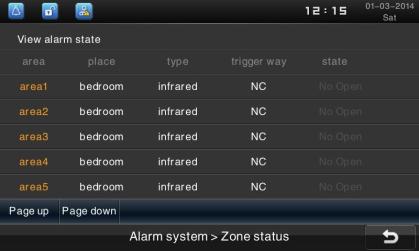disarm the system. 4.3.5 Disarm Password Press Off code in alarm system interface to access disarm password inputting interface, and then enter disarm password to enter the password setting interface.