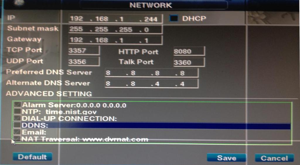 Methods of remote Access: 1- Using a Static IP address provided by your ISP 2- Using the Online server www.dvrnat.